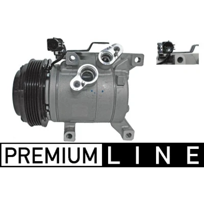 Abbildung von MAHLE ORIGINAL ACP 766 000P Kompressor RS09 12 PAG 46 YF R 1234yf, 134a HYUNDAI: i10 II Schrägheck, I