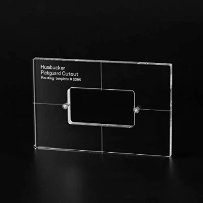 Abbildung von Musiclily Pro CNC Accurate Acryl Open Style Humbucker Pickup Routing Vorlagen für E Gitarren Pickguard