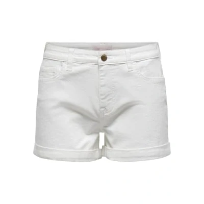 Abbildung von JDY MOON Foldup MIX Jeans Shorts, Damen, Größe: Small, Weiß