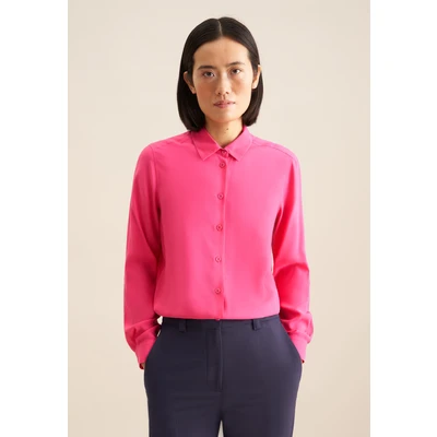 Abbildung von seidensticker Hemdbluse Schwarze Rose Langarm Kragen Uni