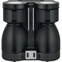 Abbildung von Krups Filterkaffeemaschine &quot;KT8501 Duothek&quot;, 0,8 l Kaffeekanne, Papierfilter, 1x4, Doppelkaffeeautomat, zwei Isolierkannen, abnehmbare Filterhalterung
