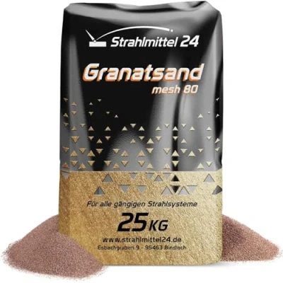 Abbildung von 25 KG Granatsand 80 Mesh Strahlmittel