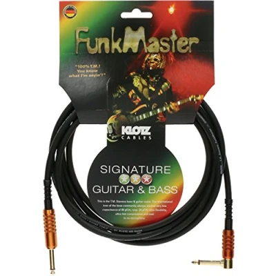 Abbildung von KLOTZ FunkMaster high end gitarren &amp; bass kabel (gerade gewinkelt) (6,0)