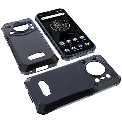 Abbildung von foto kontor Hülle kompatibel mit Oukitel WP22 Schutzhülle schwarz Tasche Gummi TPU Handy Schutz Handytasche Handyhülle Smartphone Case Kantenschutz Eckenschutz