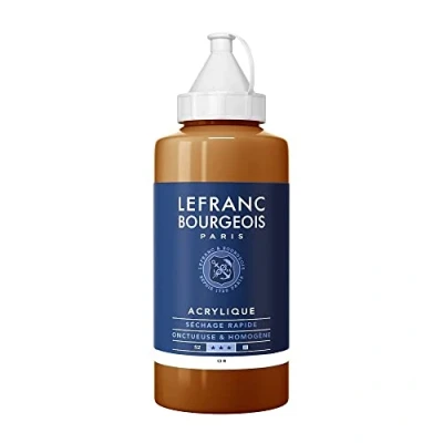 Abbildung von Lefranc Bourgeois 300367 Fine Acrylfarbe Gold, 750ml Flasche, cremige auf Wasserbasis, schnell trocknend, lichtecht, wasserfest