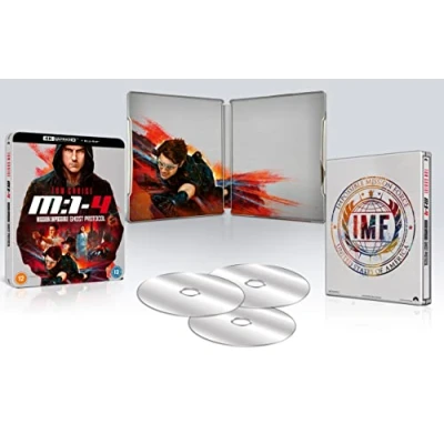 Abbildung von Mission: Impossible 4 Ghost Protocol 4K UHD + Blu ray Steelbook [Region A &amp; B C]