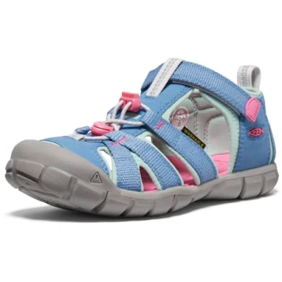 Abbildung von Keen Seacamp II CNX Youth Unisex Trekkingsandale für Kinder, Größe: 38, Blue Schuhe