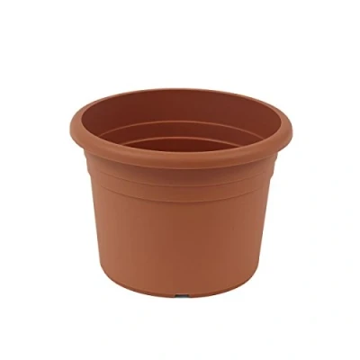 Abbildung von greemotion Pflanzkübel Fiona, UV Beständiger Blumentopf aus Kunststoff, Pflanzgefäß mit Bodenlöchern, Volumen ca. 26 l, Ø 45 x H 31,5