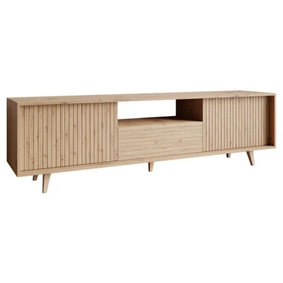 Abbildung von MIRJAN24 TV Schrank Ferido 2K1SZ (mit zwei Klappen und Schublade) Griffloses Öffnungssystem push to open