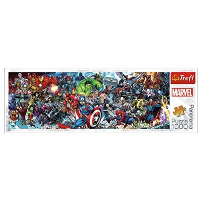 Abbildung von Trefl Puzzle 29047 Marvel Universum 1000 Teile Panorama Puzzle, Puzzleteile, Made in Europe