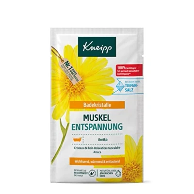 Abbildung von Kneipp Badekristalle Muskel Entspannung, Arnika, wohltuend, wärmend &amp; entlastend, 60 g