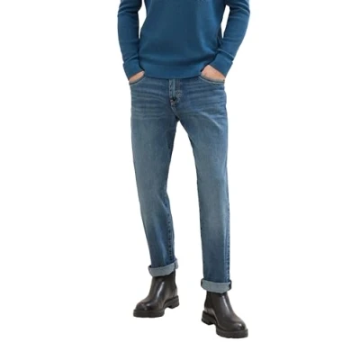 Abbildung von TOM TAILOR Herren 1035877 Marvin Straight Jeans, 10137 Dark Indigo with Tint, 34W x 36L