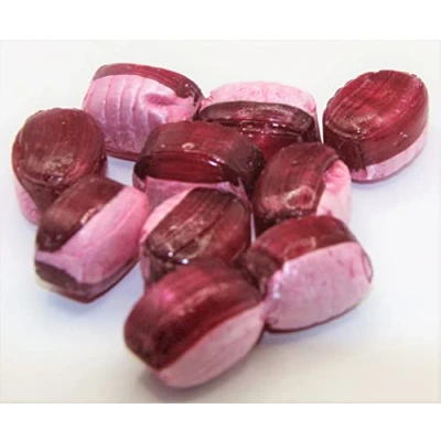 Abbildung von 50 gr. Zuckerfreie Glühwein Rot Bonbon erinnert an Märkte bei uns alkoholfrei