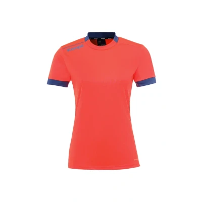 Abbildung von Kempa Player Tshirt print, Damen, Größe: XL, Fluo rot ice grau