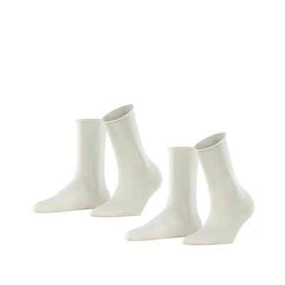 Abbildung von Esprit Basic PURE 2PACK UNI Socken offwhite, Damen, Größe: 39 42, Off white