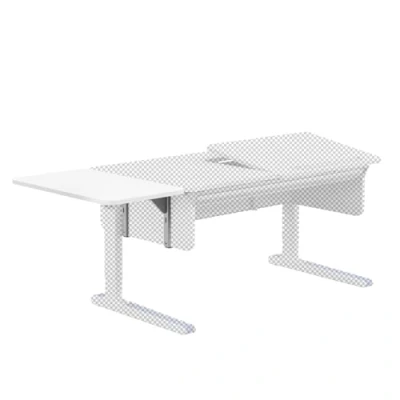 Abbildung von moll Champion Side Top, Tisch Erweiterung in die Breite, seitliche Ablagemöglichkeit, Weiß, Holzwerkstoff, 40cm x 72cm