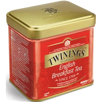 Abbildung von Twinings English Breakfast Tea Schwarzer Tee lose in der TeeDose kräftiger Schwarztee aus hochwertigen Teeblättern gepflückt Sri Lankas und Indiens besten Teegärten g, Neutral, 100 gramm