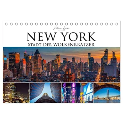 Abbildung von New York Stadt der Wolkenkratzer (Tischkalender 2025 DIN A5 quer), CALVENDO Monatskalender