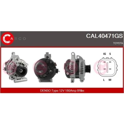 Abbildung von CASCO CAL30164AS Lichtmaschine 12V 130A OPEL: Zafira B, Astra H Caravan, Vectra C SAAB: 9 3 Kombi, Limousine, 5 Kombi