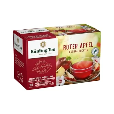Abbildung von Bünting Tee Roter Apfel 6er Pack Früchtetee 6 x 20 Teebeutel
