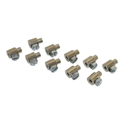 Abbildung von 10x Bowdenzug Schraubnippel Klemmnippel 4x11 mm kompatibel mit Puch Hercules Kreidler Zündapp Mofa Moped Mokick