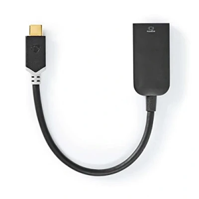 Abbildung von NEDIS USB Adapter 3.0 Gen 1 CT Male HDMIT Female 0.20 m Rund Vergoldet PVC Anthrazit Fensterbox mit Euro Lock