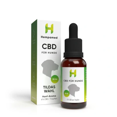 Abbildung von Premium CBD Öl für Hunde 6 % (Hanf Aroma) 10ml