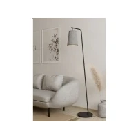 Abbildung von Eglo 43987 Stehleuchte ALSAGER Stahl schwarz, Filz grau E27 1X40W L:50.5cm B:21cm H:170cm mit Fußtrittschalter