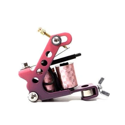 Abbildung von TATTOOMASCHINE IG 27 LADY Rosa Lila INKgrafiX Deutschland Studioqualitaet NEU IG09029 Spulenmaschine