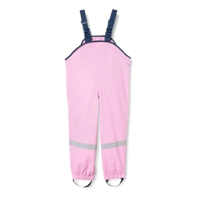 Abbildung von Playshoes Matschhose Regenlatzhose Ungefüttert Unisex Kinder Wind und wasserdichte Regenhose Regenbekleidung, rosa, 74