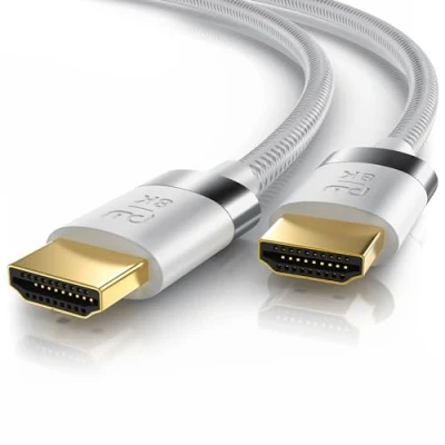 Abbildung von CSL 16k HDMI Kabel 2.1 1m 16k@30Hz 8k@60Hz 4k@120Hz UHD II Ultra High Speed Ethernet 48Gbps 8k / 2.0 4k HDR 10+ eARC 3D VRR Gaming TV PS5 Xbox