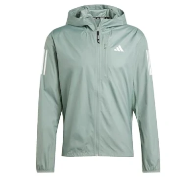 Abbildung von adidas Performance OWN THE RUN Laufjacke, Herren, Größe: Small, Silver green
