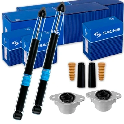 Abbildung von 2x SACHS Stoßdämpfer Domlager + Service Kit hinten passend für Fiesta V
