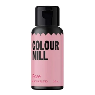 Abbildung von Colour Mill Aqua Blend Rose Lebensmittelfarbe auf Wasserbasis Lebensmittel Farbe Sehr Intensiv, Hoch Konzentriert, Vegan 20 ml
