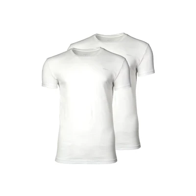 Abbildung von GANT 2PACK Nachtwäsche Shirt, Herren, Größe: Large, White