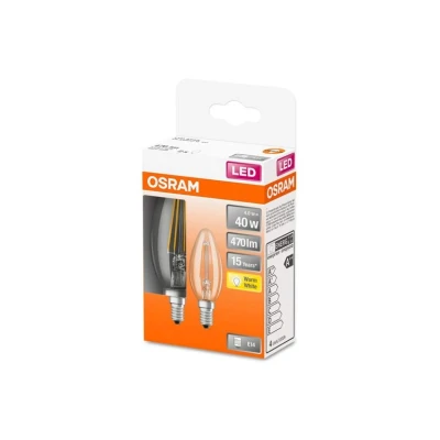 Abbildung von Osram Led star classic b fil (40) 4w/827 e14 box2 4058075330511