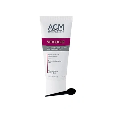 Abbildung von Oxyvita Ltd VITICOLOR HAUT CAMOUFLAGE GEL. Langanhaltende natürliche Färbung für Vitiligo Haut. 50 ml