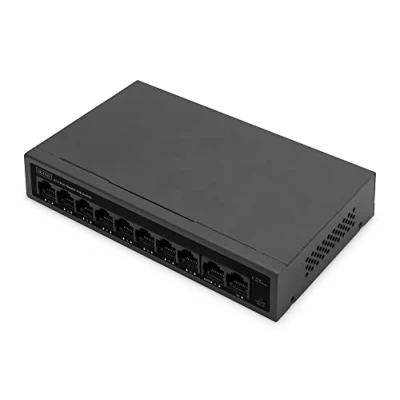 Abbildung von Digitus DN 95357 Netzwerk Switch 8 + 2 Port 10 / 100 1000MBit/s PoE Funktion