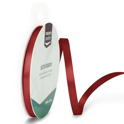 Abbildung von Vaessen Creative Satinband 6mmx10m Rot