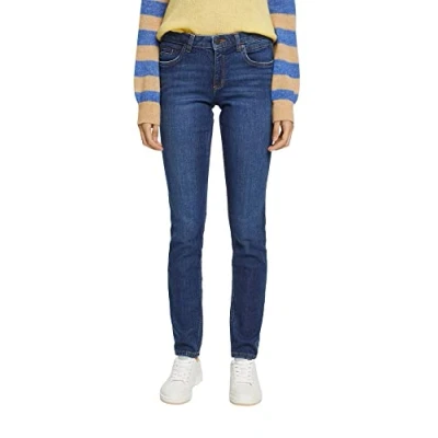 Abbildung von ESPRIT Damen 082ee1b323 Jeans, 901/Blue Dark Wash, 25W / 32L EU