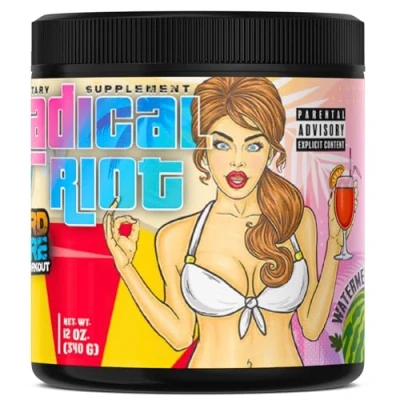 Abbildung von American Supps® PREMIUM Pre Workout Booster [340g] Wassermelone 300mg Koffein + Beta Alanin L Citrullin Malat ultimativer Pump für Hardcore Fokus