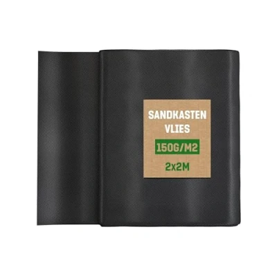 Abbildung von GardenGloss Sandkasten 4m² Unkrautvlies 150g/m² (2m x 2m) Stark, Reissfest