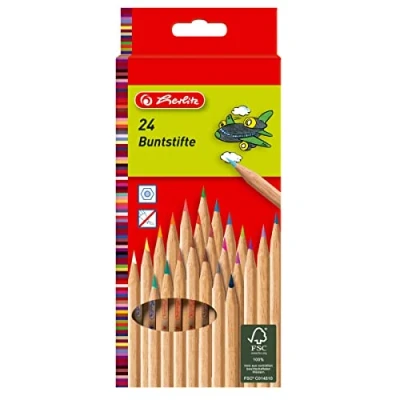 Abbildung von Herlitz Buntstift 24 Buntstifte / natur