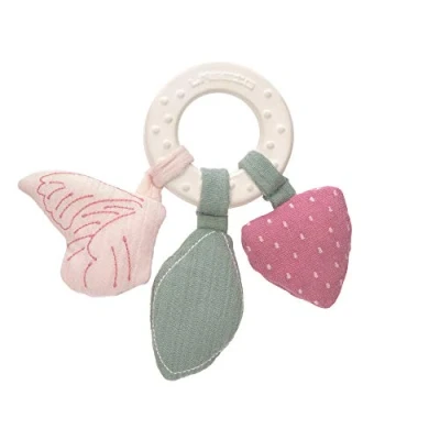 Abbildung von LÄSSIG Greifling Beißring Naturkautschuk und Bio Baumwolle/Teether &quot;Ring&quot; Butterfly