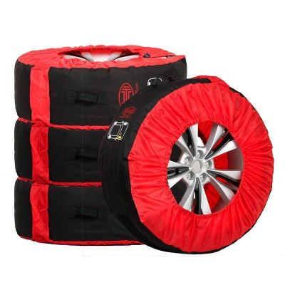 Abbildung von HEYNER SUV WheelStar Pro 735100 Reifentaschen Set schwarz/rot 16, 17, 18, 19, 20, 21, 22
