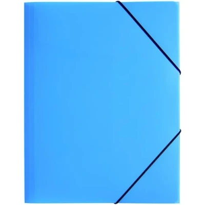 Abbildung von Pagna 5 x Gummizugmappe Lucy Colours Trend A3 PP mit 3 Klappen transluzent hellblau