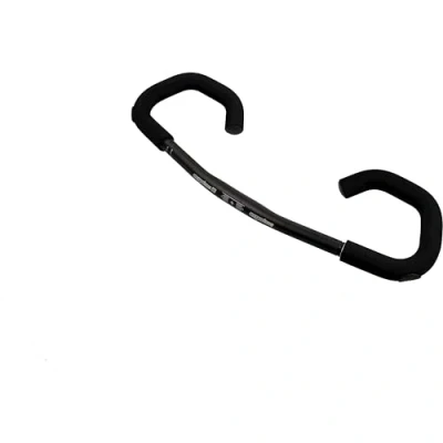 Abbildung von ergotec Fahrradlenker Lenkerbügel AHS Basic Sport 25.4 / Aluminium AL6061 T6, mit Lenkerenden, Comfort und Soft Griffüberzug, schwarz sand, 17651001