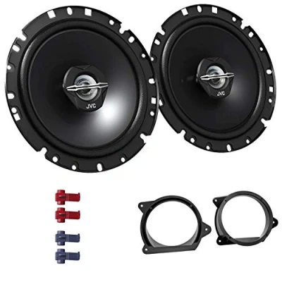 Abbildung von JVC CS J1720X Lautsprecher mit Einbauset passend für Peugeot 207 ab 2006 Türen vorne 600 W 170mm 2 Wege Koax