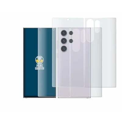 Abbildung von BROTECT Full Cover Schutzfolie Matt für Samsung Galaxy S23 Ultra (Display+Rückseite) (2 Stück) Screen Displayschutz Folie, Curved