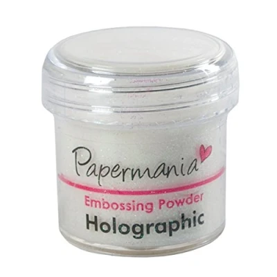 Abbildung von Papermania Docrafts 1 oz Embossing Powder, Holographic, White